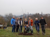 0811151305 OGV JOW Pflanzaktion 5304  OGV Jubil�umsobstwiese - Pflanzaktion am 15. November 2008 - Genau 125 Jahre nach Gr�ndung des Vereins