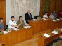 05.09.2004 116  Empfang der Teilenehmer durch Bürgermeister Wilhelm Kress im Rathaus